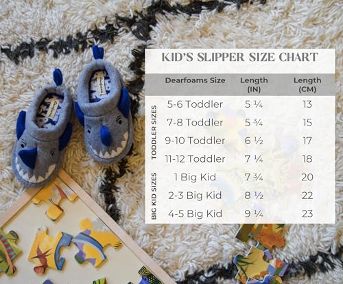 Pantuflas infantiles Dearfoams – Tiburón