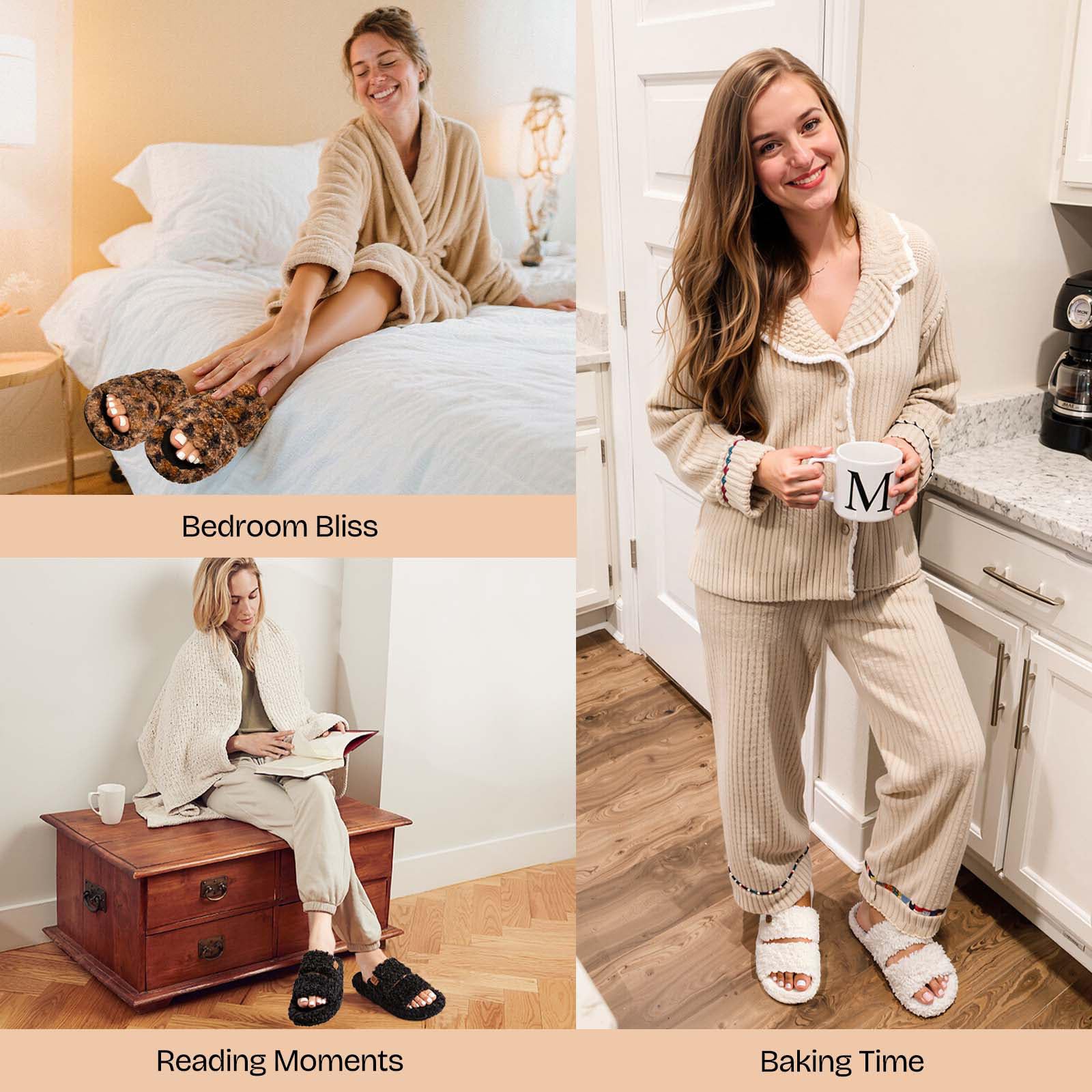 Pantuflas EverFoams – mujer, punta abierta