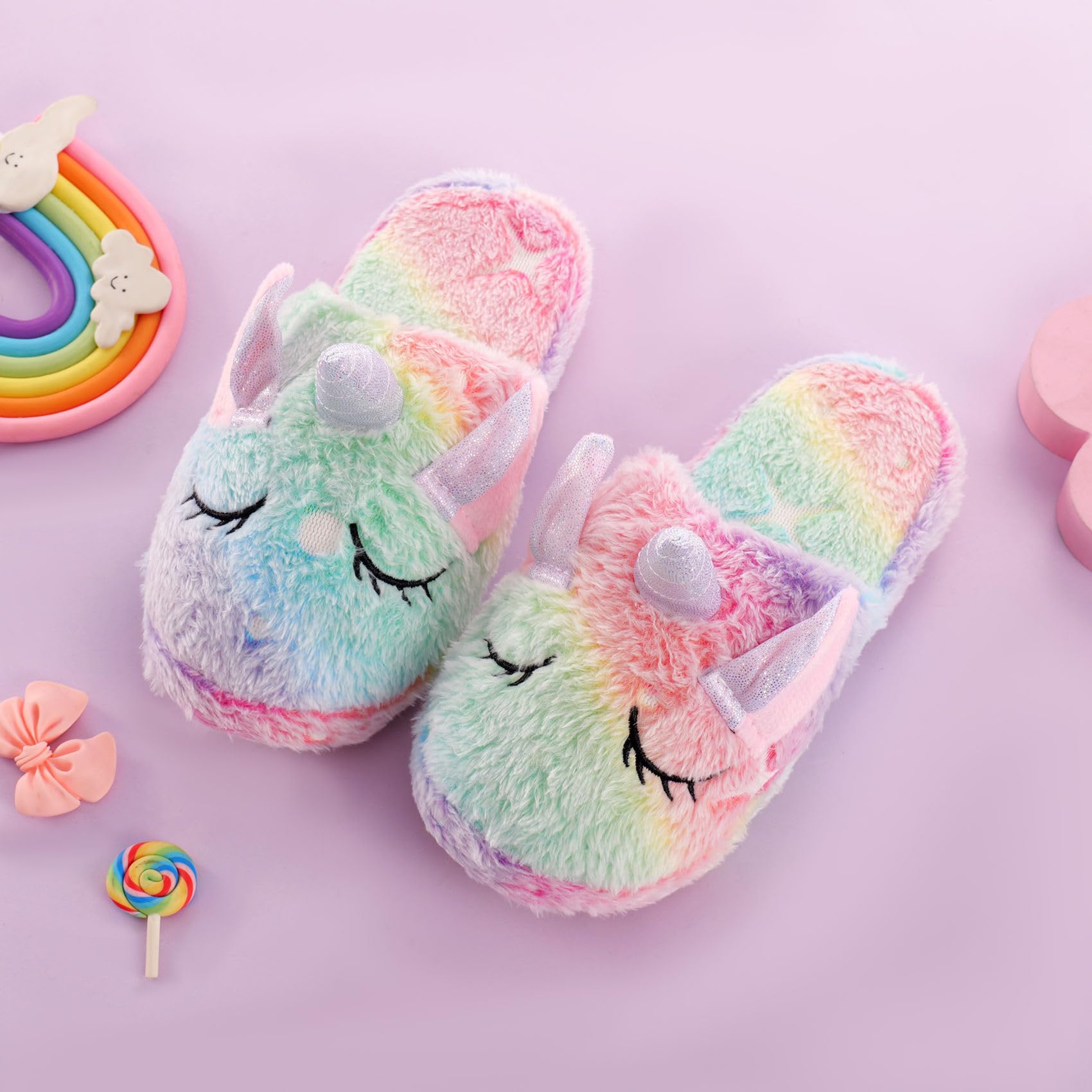 Pantuflas infantiles HIBCIGA – Unicornio