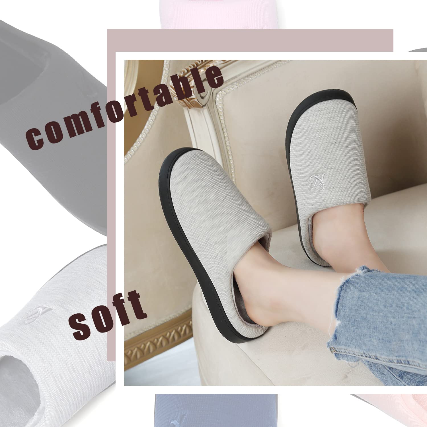 Pantuflas unisex – espuma viscoelástica