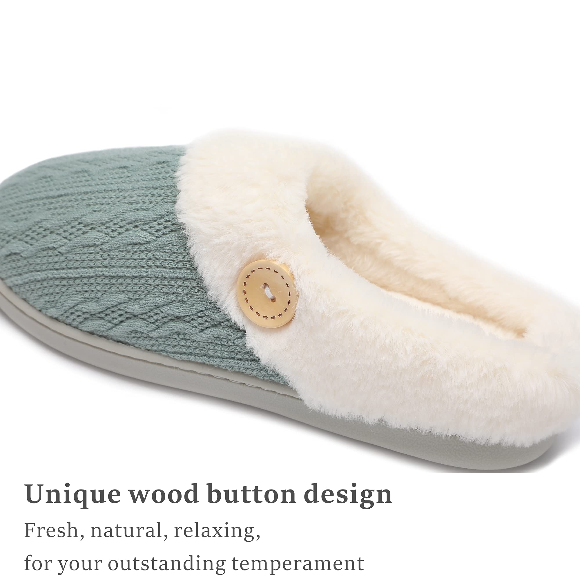 Pantuflas de mujer Chantomoo – cálidas, cómodas, con espuma viscoelástica y tejido exterior
