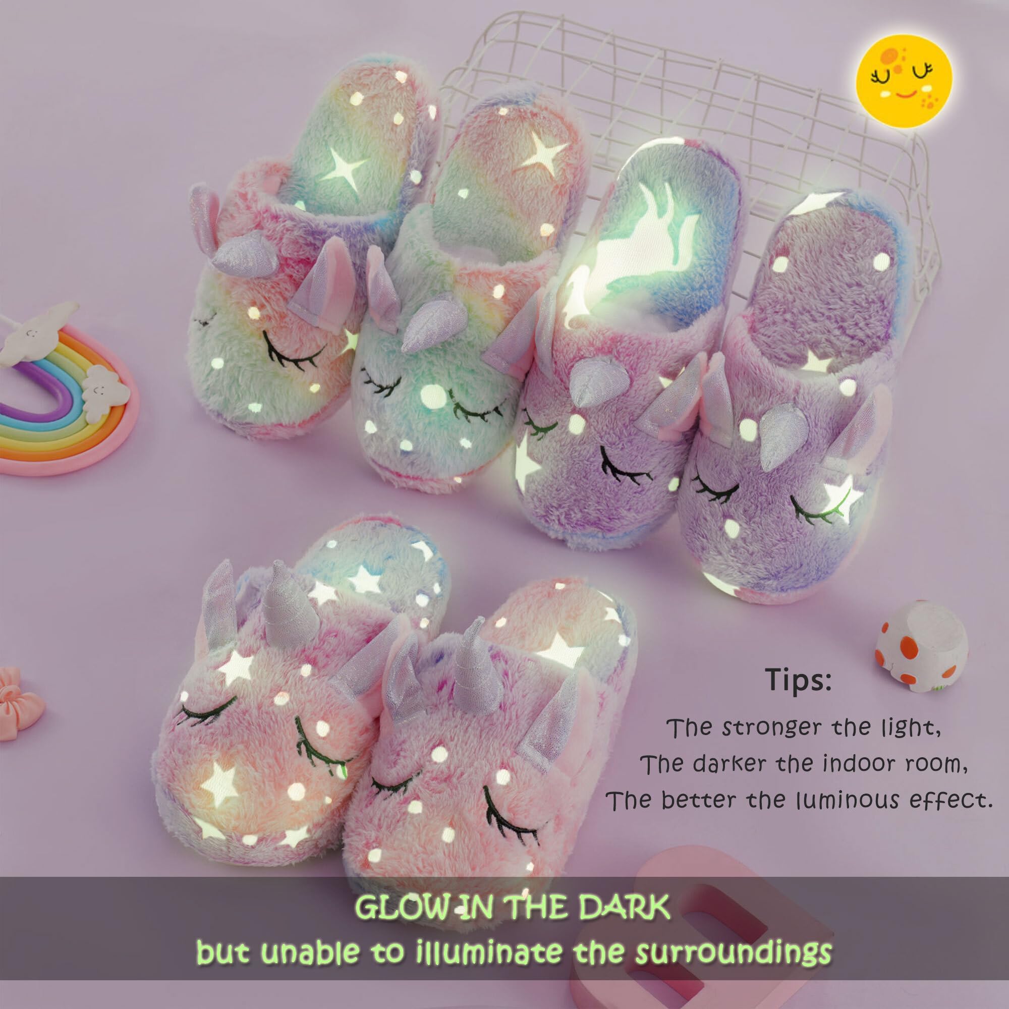 Pantuflas infantiles HIBCIGA – Unicornio